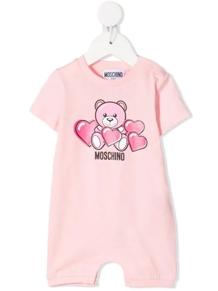 Moschino Kids короткий комбинезон с принтом Teddy Bear