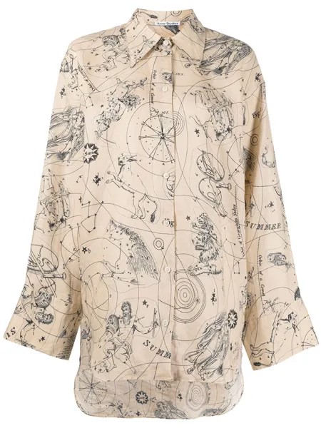 Acne Studios жаккардовая рубашка