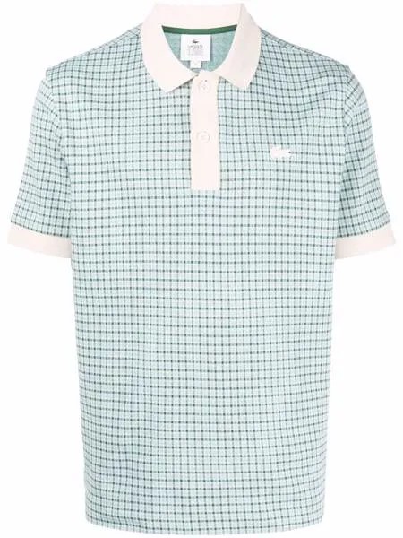Lacoste Live клетчатая рубашка поло с короткими рукавами