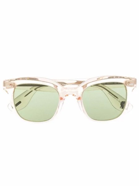 Brunello Cucinelli солнцезащитные очки в прозрачной оправе