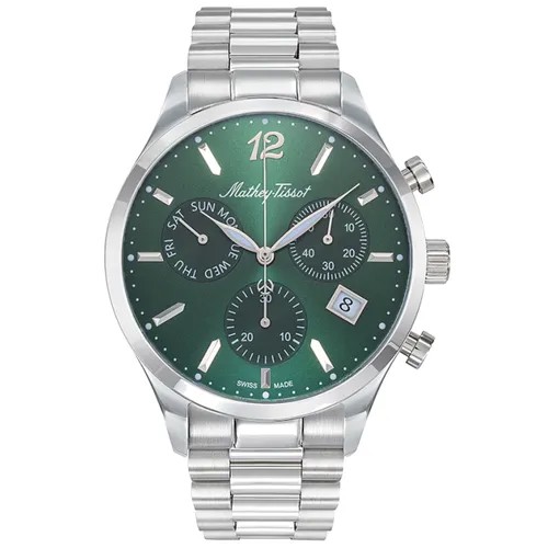 Наручные часы Mathey-Tissot, зеленый, серый