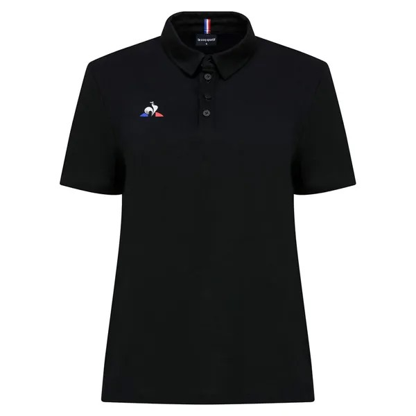 Поло с коротким рукавом Le Coq Sportif Presentation Nº1, черный