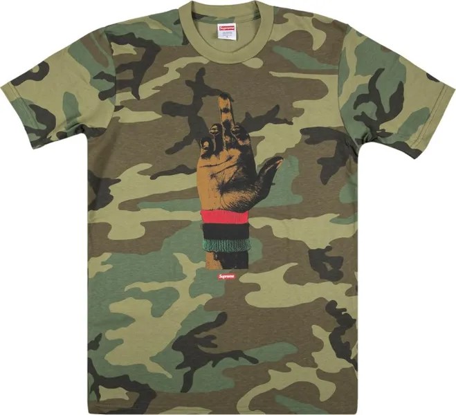 Футболка Supreme Dead Prez RBG T-Shirt 'Camo', разноцветный
