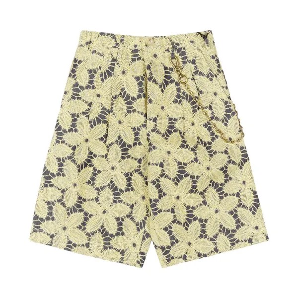 Шорты Song For The Mute Song for the Mute Single Pleated Shorts, желтый