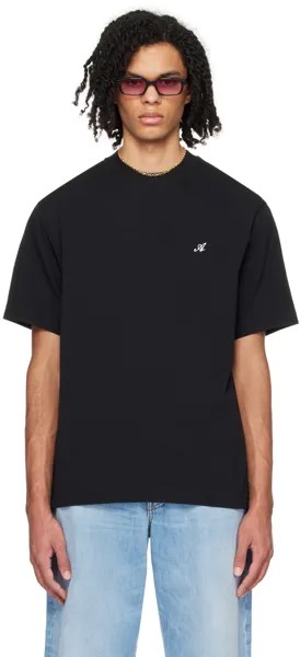 Черная фирменная футболка Axel Arigato