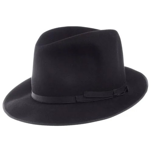 Шляпа Borsalino, размер 57, черный