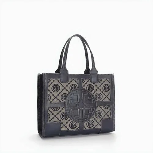 Сумка  тоут Tory Burch 19952117, фактура тиснение, синий