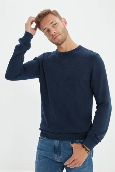 Джемпер мужской Trendyol TMNAW22KZ0683 синий XL