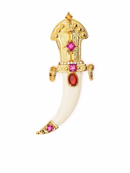 Christian Lacroix Pre-Owned декорированная брошь
