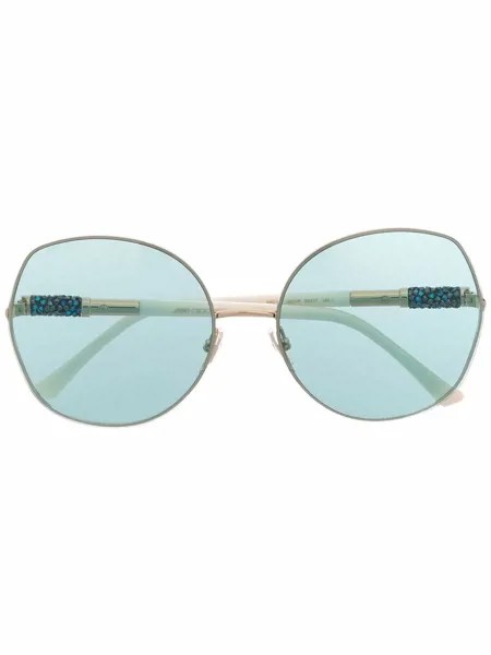 Jimmy Choo Eyewear солнцезащитные очки в массивной оправе