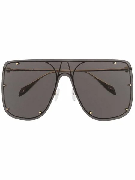 Alexander McQueen Eyewear массивные солнцезащитные очки с декором Skull