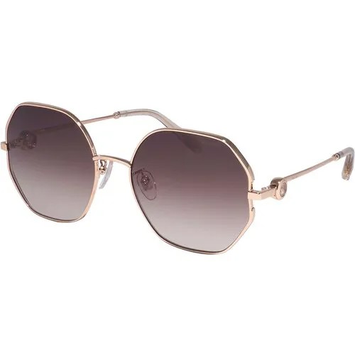 Солнцезащитные очки Chopard, коричневый, золотой