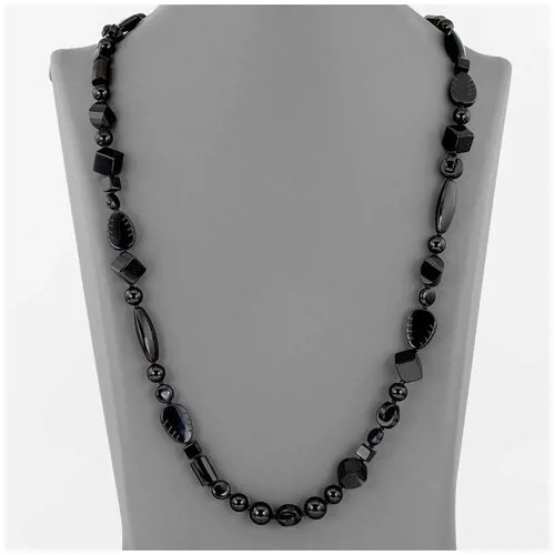Бусы Minera, оникс, агат, длина 82 см