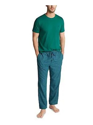 NAUTICA SLEEPWEAR Зеленая футболка с короткими рукавами, прямые брюки, L