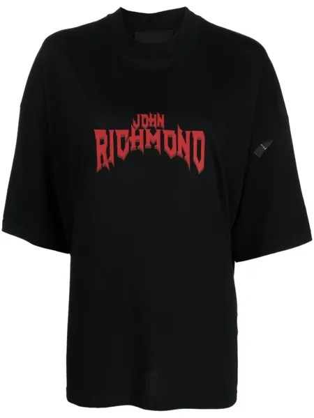 John Richmond футболка Ichiro с логотипом, черный