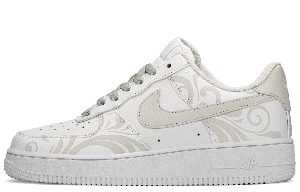 Кроссовки Nike Air Force 1 Skateboarding Shoes Women's Low-top White/gray, белый/серый