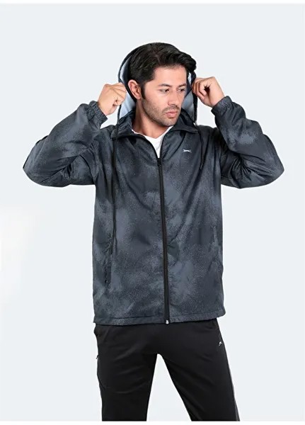 Черный мужской плащ Slazenger