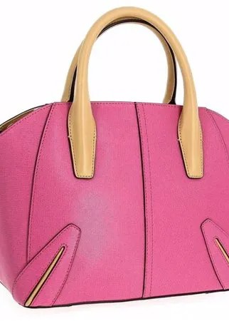 23004218 FUCHSIA/TAN SAFFIANO/NAPPA Женская сумка Leo Ventoni, натуральная кожа