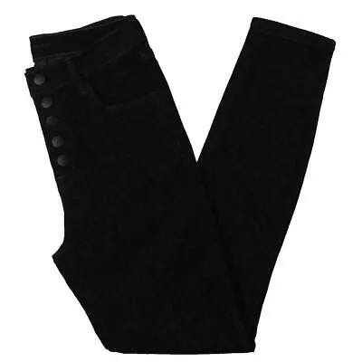 Женские укороченные джинсы скинни из денима с высокой посадкой J Brand Lillie Black 24 BHFO 8256