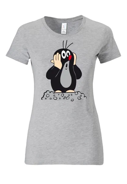 Футболка Logoshirt Der kleine Maulwurf, цвет grau-meliert