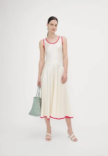 Элегантное платье Dialogo WEEKEND MaxMara, слоновая кость