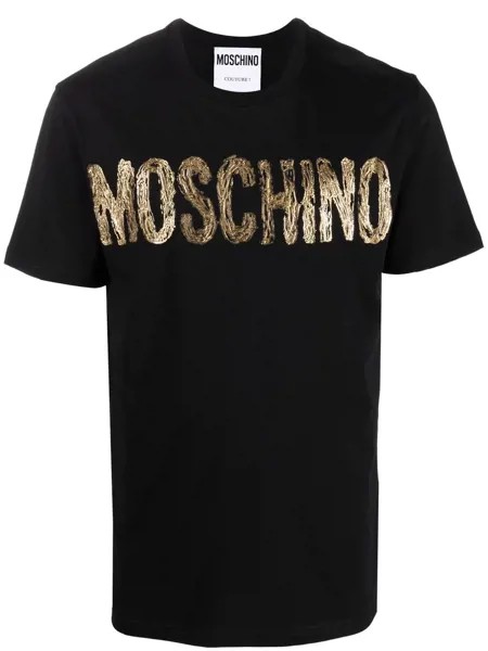 Moschino футболка с эффектом разбрызганной краски