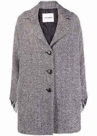 Ava Adore однобортное пальто с драпировкой