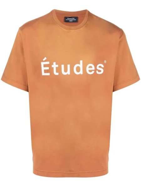 Etudes футболка Wonder Études с логотипом, коричневый