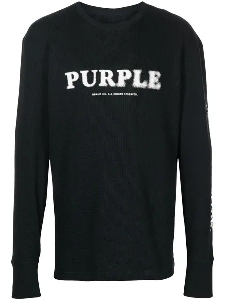 Purple Brand футболка с длинными рукавами и логотипом