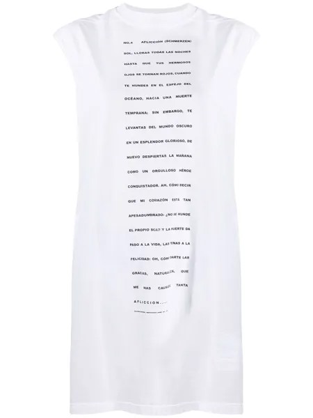 Rick Owens DRKSHDW платье без рукавов с графичным принтом