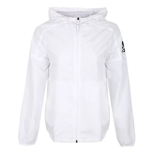Куртка ветровка спортивная толстовка с капюшоном куртка Adidas, белый