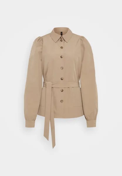 Легкая куртка VMEMMA SHIRT BELT Vero Moda, песочный