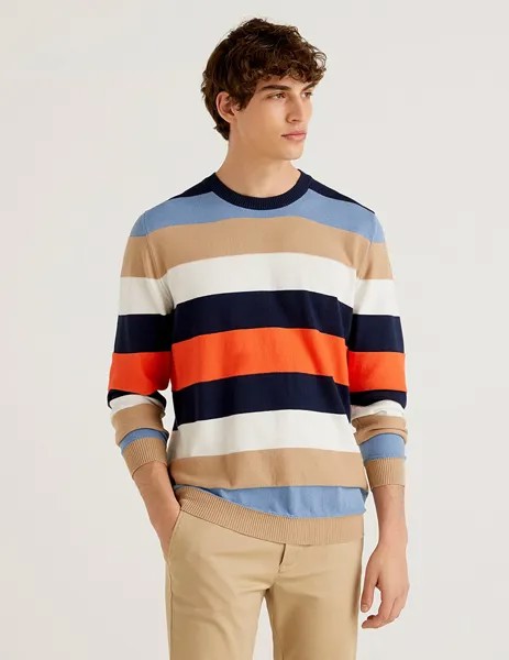 Джемпер мужской United Colors of Benetton 21A_102CK1O92 разноцветный L