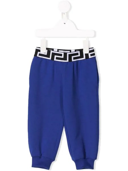 Versace Kids спортивные брюки из джерси