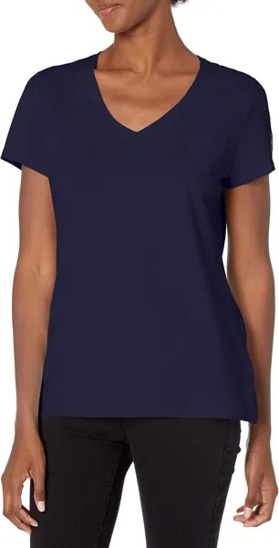 Женская укороченная футболка с логотипом с короткими рукавами Calvin Klein, цвет Navy Obsession