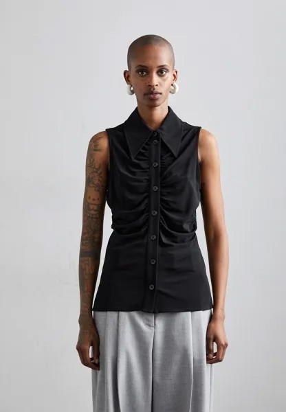 Блузка-рубашка FLORENCE Proenza Schouler White Label, цвет black