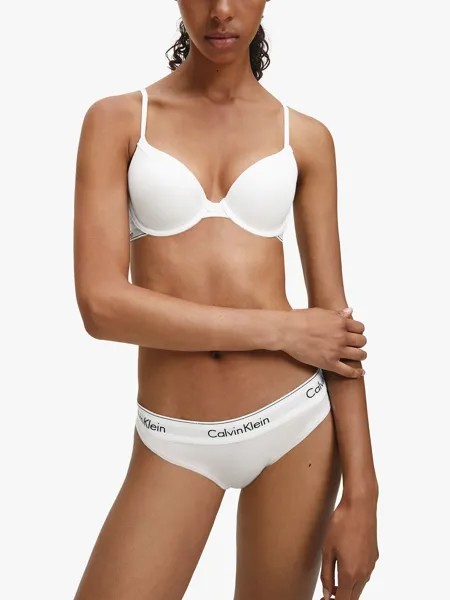 Трусики бикини из хлопка Calvin Klein Modern, белые