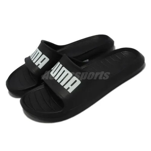 Puma Divecat V2 Lite Черно-белые мужские шлепанцы унисекс Slip On Sandals 374823-01