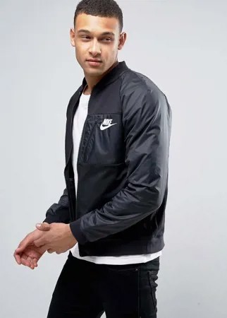 Черный трикотажный бомбер Nike AV15 846878-010