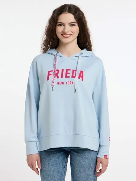 Трикотажный свитер с капюшоном Frieda & Freddies, синий