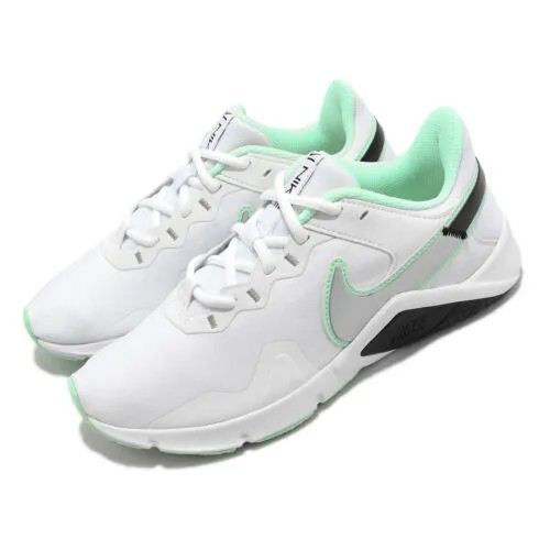 Женские кроссовые кроссовки Nike Wmns Legend Essential 2, белые, зеленые, серебристые, CQ9545-102