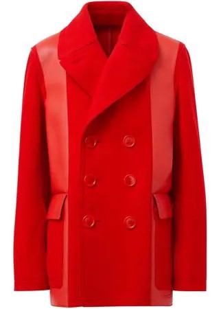 Burberry бушлат с контрастными вставками