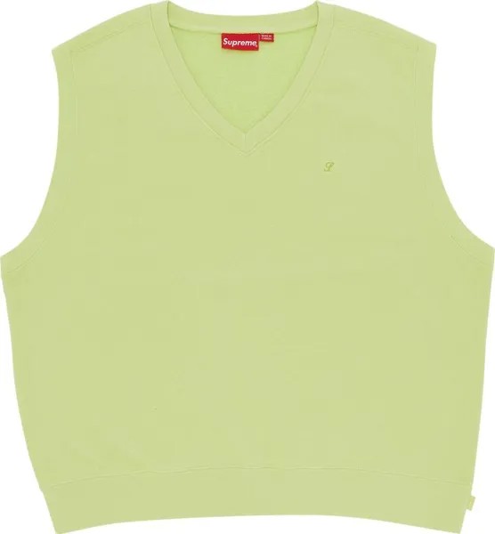 Толстовка Supreme Sweatshirt Vest 'Lime', зеленый