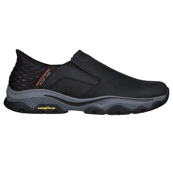 Мужские прогулочные туфли Skechers 204847_BLK Черные слипоны