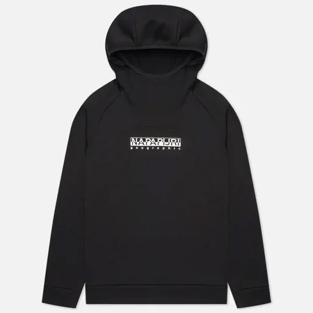 Мужская толстовка Napapijri Toli Fleece Hoodie, цвет чёрный, размер M