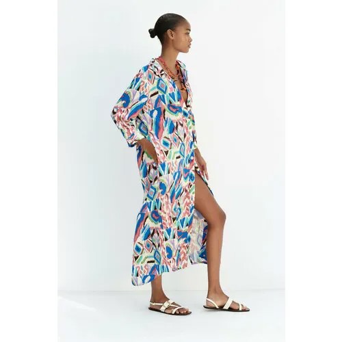 Сарафан Zara, вискоза, размер XS, мультиколор