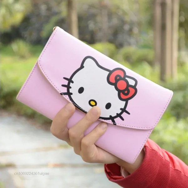Sanrio сумки-кошельки Hello Kitty Kawaii кошелек сумки Y2K сумка-мессенджер Корейская розовая квадратная мини-сумка женская сумка на плечо