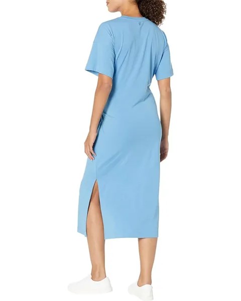 Платье Sweaty Betty Knot Front Midi Dress, цвет Regatta Blue