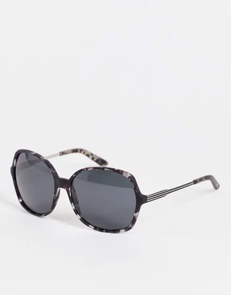Солнцезащитные очки в черепаховой оправе Pilgrim Orchid-Серый
