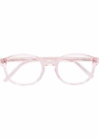 Kenzo очки в круглой оправе с тисненым логотипом